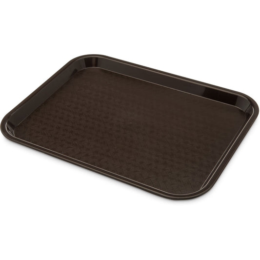 Carlisle CT101469 10" x 14" Chocolate Cafe Fast Food Cafeteria Tray