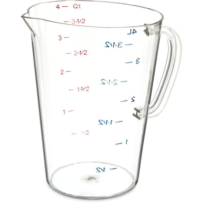 Carlisle 4314507 1 gal Clear Polycarbonate Commercial Measuring Cup