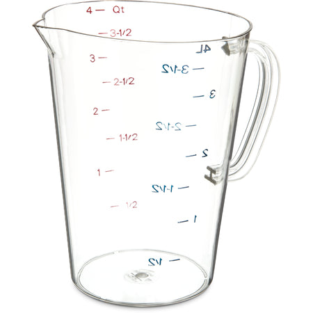 Carlisle 4314507 1 gal Clear Polycarbonate Commercial Measuring Cup