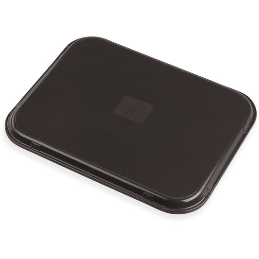 Dinex DX1089I44 14" x 18" Graphite Grey Flat Glasteel Tray