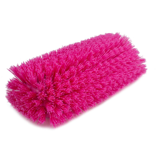 Carlisle 40422EC26 12" Pink Color Coded Mult-Level Floor Scrub Brush with End Bristles