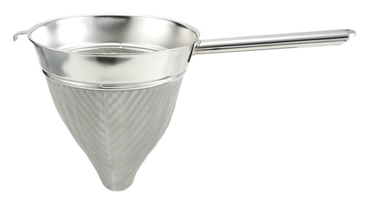 Winco CCB-8 8" Stainless Steel Bouillon Extra Fine Mesh Strainer