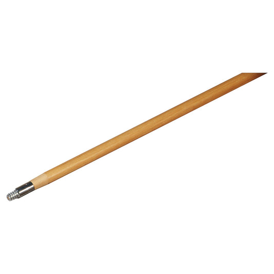 Carlisle 4526800 72" Tan Wood Flo-Pac Handle with Metal Tip