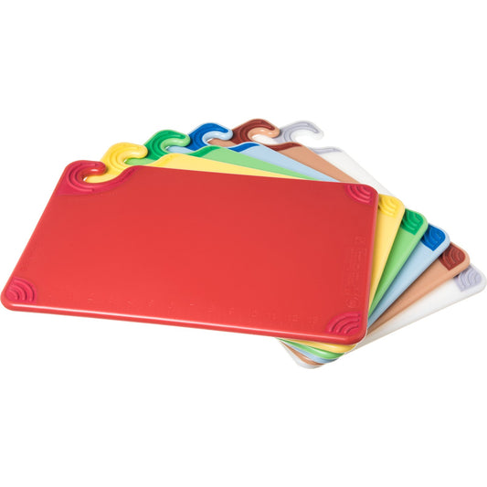 San Jamar CBG1218KC 12" x 18" x 0.5" Saf-T-Grip Cutting Board