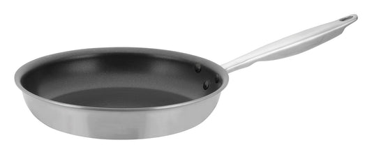 Winco TGFP-10NS 10" Stainless Steel Triply Fry Pan, Non-stick