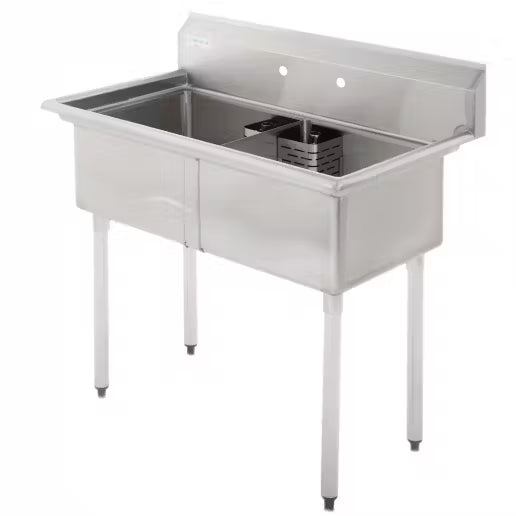 Bishop S2C181811 18"x18" Double Compartment Sink