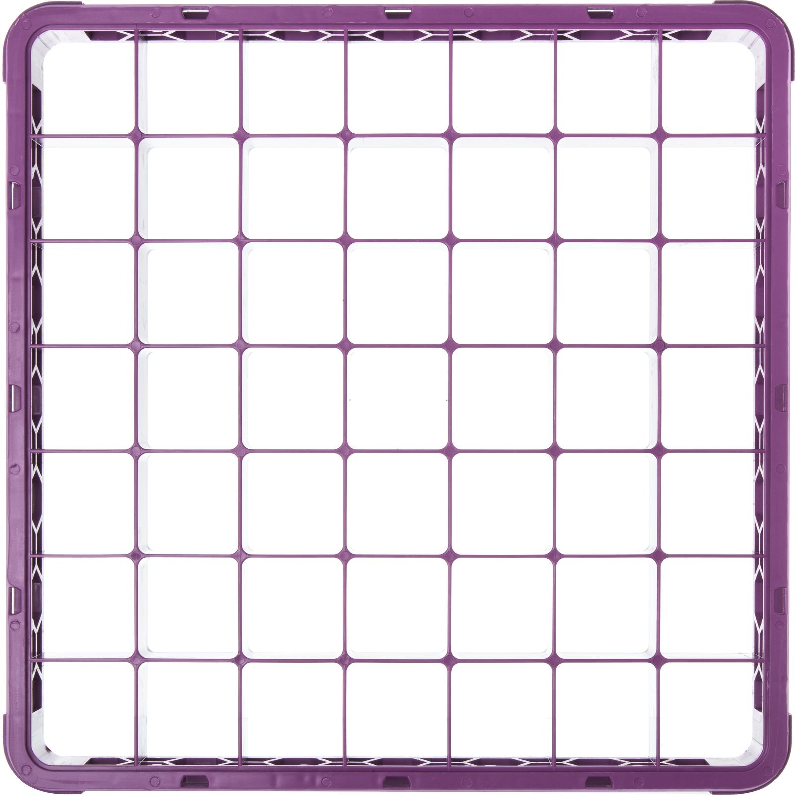 Carlisle RE49C89 Lavender 49-Compartment Polypropylene OptiClean Divided Glass Rack Extender 1.78"