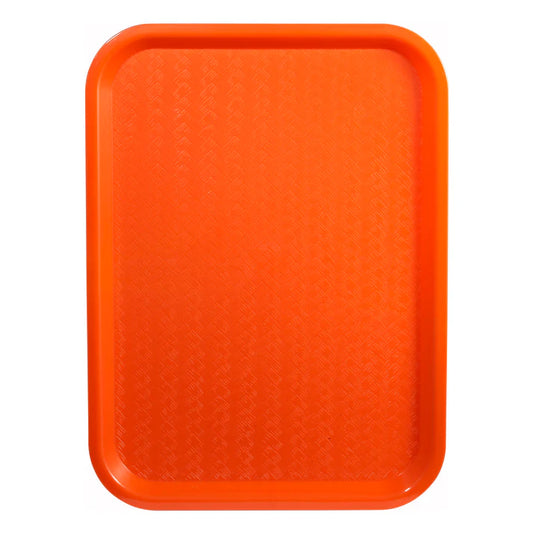Winco FFT-1418O 14" x 18" Orange Fast Food Tray