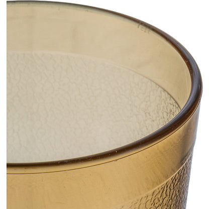 Carlisle 521213 12 oz Amber SAN Stackable Plastic Tumbler