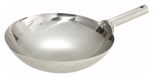 Winco WOK-16W 16" Stainless Steel Wok w/ Welded Joint