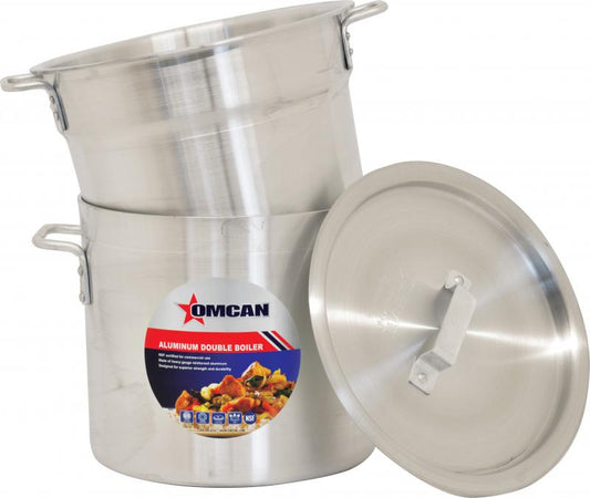 Omcan 43438 8 Qt Double Aluminum Boiler