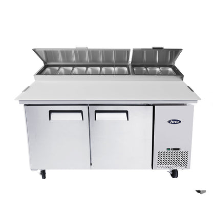 Atosa MPF8202GR 67" Refrigerated Pizza Prep Table