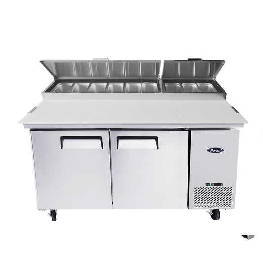 Atosa MPF8202GR 67" Refrigerated Pizza Prep Table
