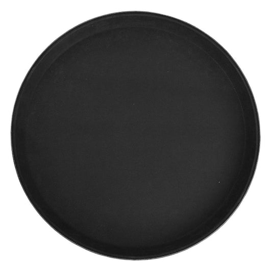 Winco TFG-11K 11" Black Premium Fiberglass Non-Slip Tray