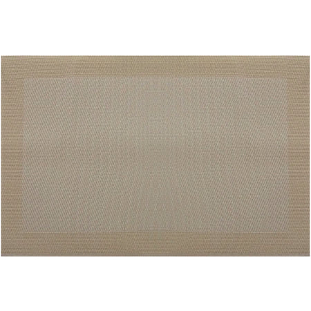 Carlisle PMREN081 12" x 18" Ivory Vinyl Cityscape Placemat