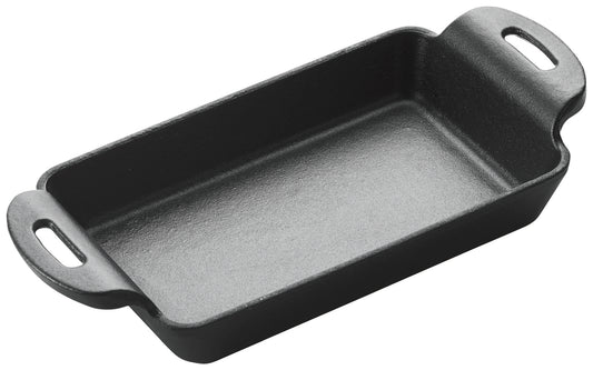 Winco CASM-5RT 10 oz. Matte Black Enamel Mini Cast Iron Induction Server