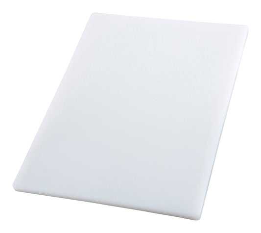 Winco CBH-1824 18" x 24" x 3/4" White Cutting Board