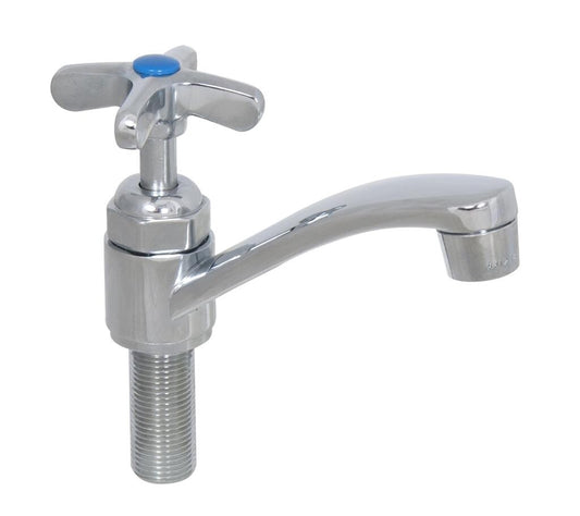 BK Resources BKF-SPSF-G Chrome-Plated Workforce Dipper Well Faucet, Single Valve Pantry