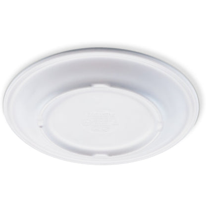 Carlisle KL20402 6.5" White Kingline Melamine Pie Plate