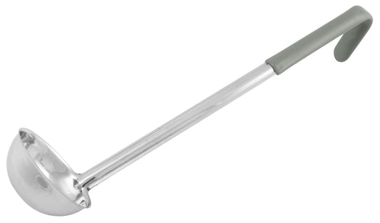 Winco LDCN-4 4 oz. Gray Stainless Steel Ladle