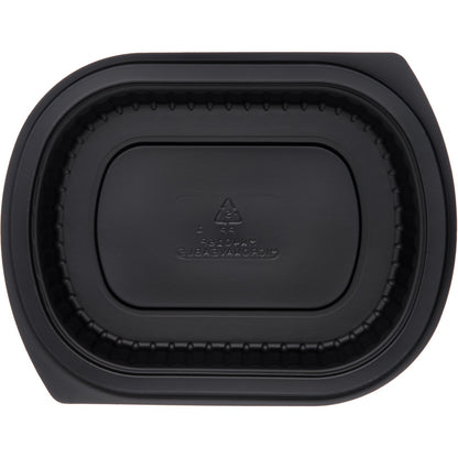 Proex DXMW4016PBLK 16oz. Black Microwaveable Medium Entrée (250/cs)