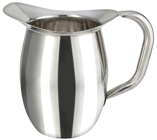 Winco WPB-3 3 Qt. Stainless Steel Bell Pitcher