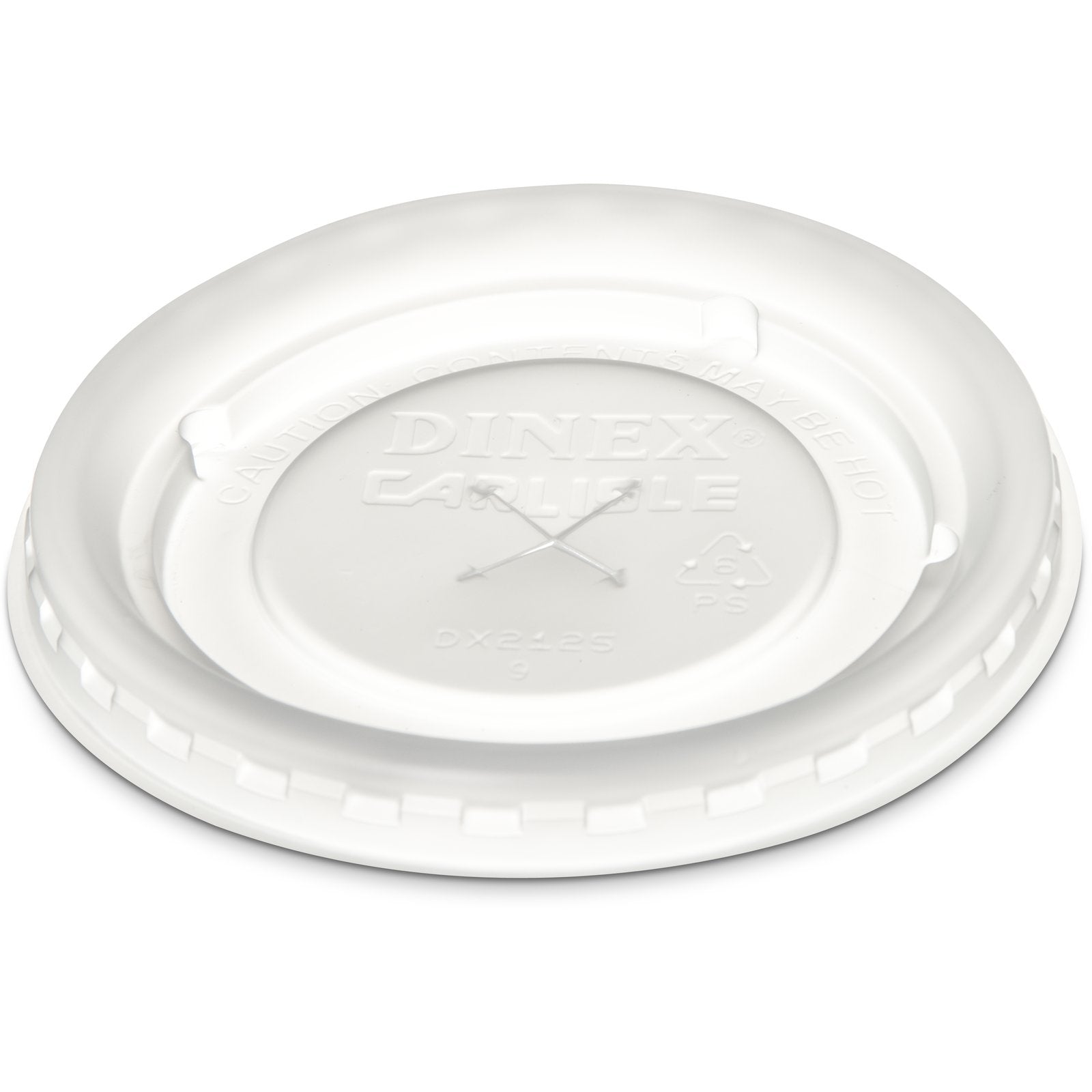 Dinex DX2125ST9000 Translucent Disposable Lid Fits for Specific 5 - 12 oz Aladdin Temp-Rite Mugs, Bowls and Tumblers (2000/cs)
