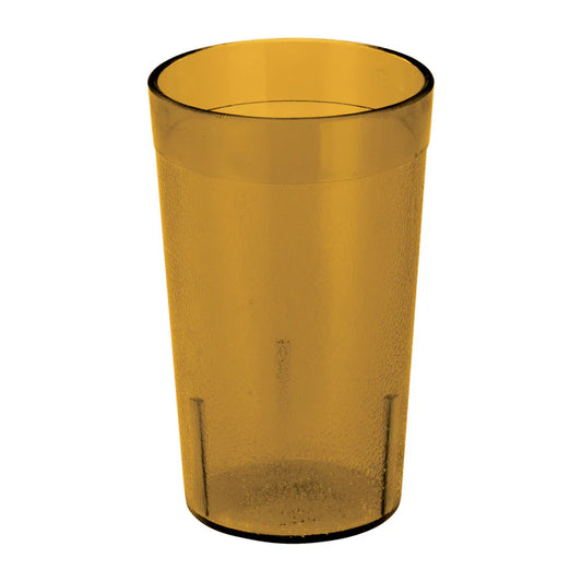 Winco PTP-05A 5 oz. Amber Pebbled Tumblers