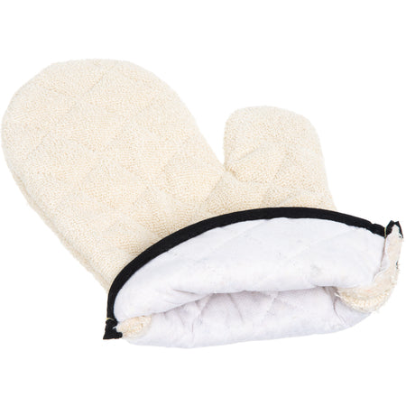 Carlisle 824TM 24" Tan Cotton Terry Oven Mitt