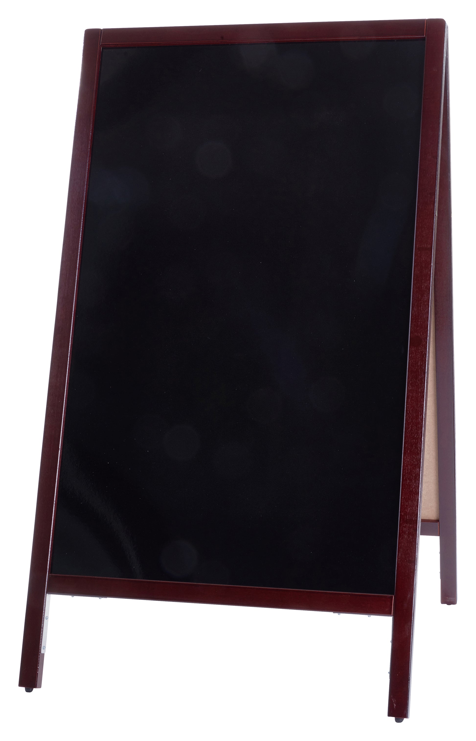 Winco MBAF-4 45" x 25-1/4" Mahogany Marker Board, A-Frame