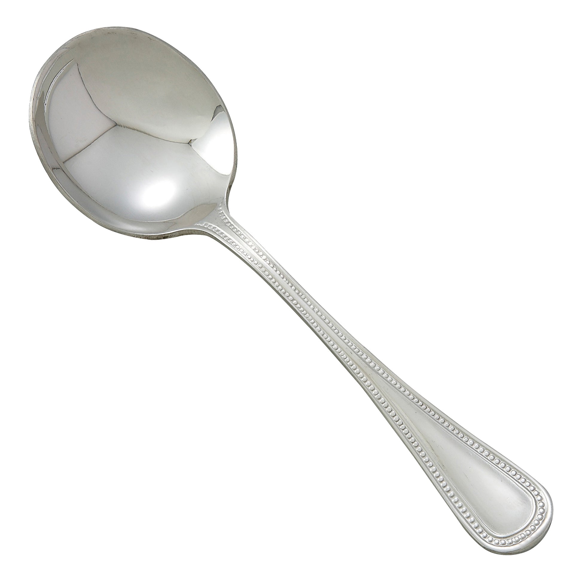 Winco 0036-04 Deluxe Pearl Bouillon Spoon, 18/8 Extra Heavyweight