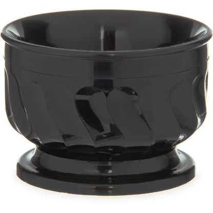 Carlisle DX320003 5 oz Onyx Polypropylene Turnbury Insulated Pedestal Based Bowl (48/cs)