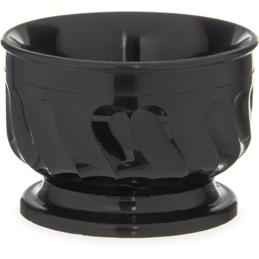 Carlisle DX320003 5 oz Onyx Polypropylene Turnbury Insulated Pedestal Based Bowl (48/cs)