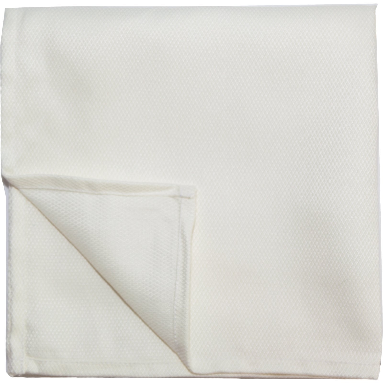 Snap Drape 54432020NH770 20" x 20" Cream Spun Polyester Microfiber Milan Birdseye Napkin