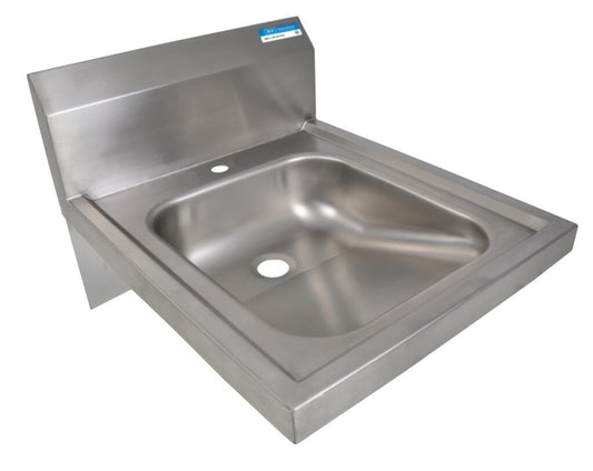 BK Resources BKHS-ADA-D-1 Stainless Steel ADA Hand Sink 1 Hole 16”L x14”W x 5” D Bowl