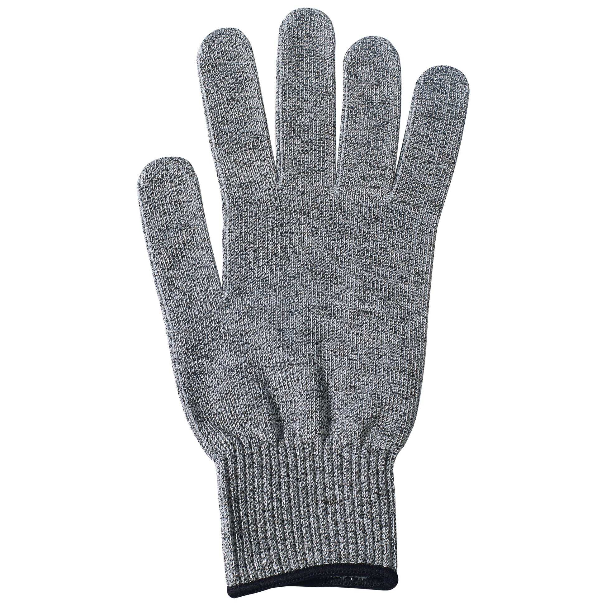 Winco GCRA-XL Extra Large Gray Cut Resistant Glove, Black Wristband