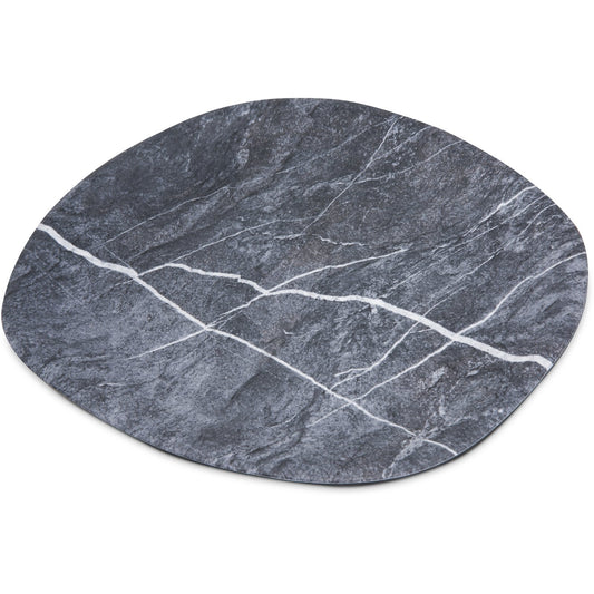 Carlisle 5310272 13" Soapstone Oblong Ridge Melamine Plattex