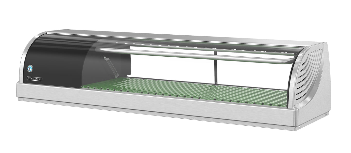 Hoshizaki HNC-120BA-L-SLH Half Glass Door Left Side Condenser Display Case Refrigerator