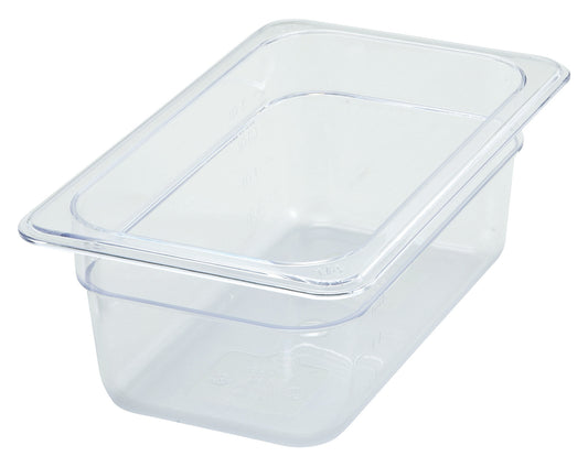 Winco SP7404 1/4 Size Polycarbonate Food Pan