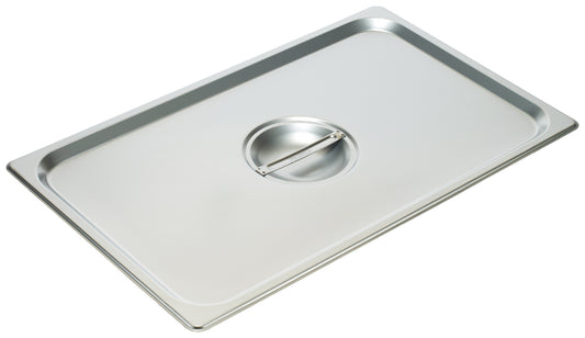 Winco SPSCF Full-size Stainless Steel Solid Steam Pan Cover
