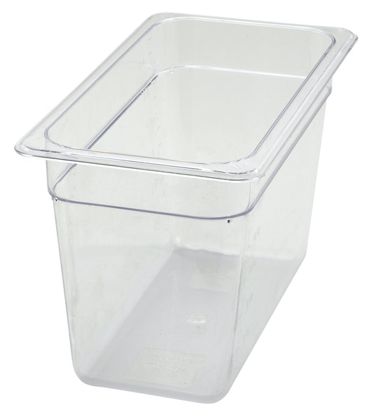 Winco SP7308 1/3 Size Polycarbonate Food Pan, 8" Deep