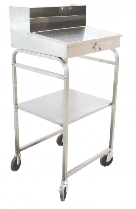 Omcan 13511 24-inch Stainless Steel Mobile Receiving Desk