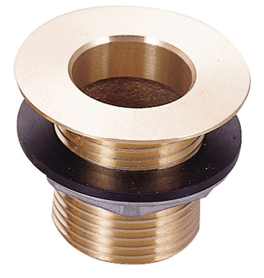 BK Resources BKDR-325BR Brass Drain Plug, 1" NPS Drain Size, 1-7/8" Flange, 3-1/4" L