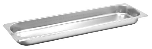 Omcan 80648 Half-Size Long Stainless Steel Steam Table Pan - 1.5" Deep