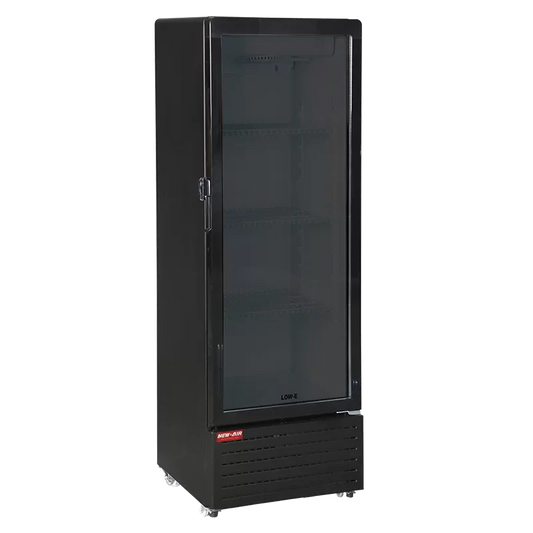 New Air NGR-21-62H 21" Black Glass Door Beverage Merchandiser