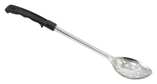 Winco BHPN-15 15" Stainless Steel Perforated Basting Spoon with Plastic Handle