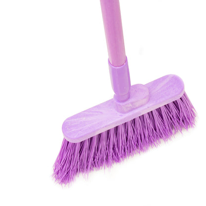 Carlisle 41083EC68 56" Purple Color Coded Duo-Sweep Unflagged Angle Broom
