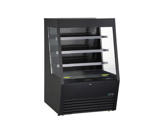 Kool-It KOM-36XBK 36" Black Open Air Merchandiser