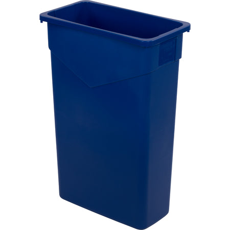 Carlisle 34202314 23 Gallon Blue Rectangle Polyethylene TrimLine Waste Container