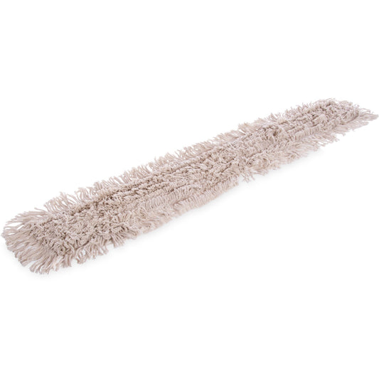 Carlisle 364754800 48" x 5" Natural Flo-Pac Tie Back Dust Mop
